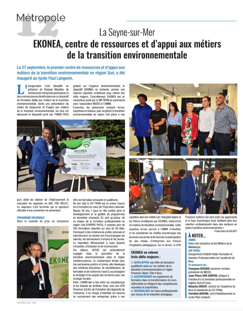 EKONEA – Lycée Pau Langevin​