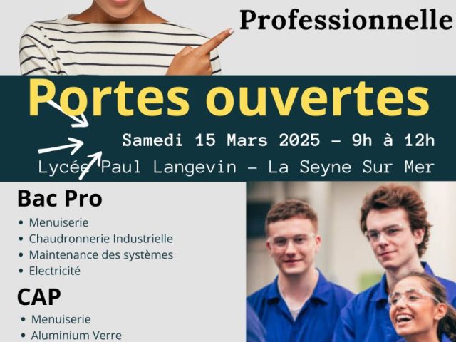 Journée portes ouvertes au Lycée Paul Langevin – Samedi 15 mars 2025 de 9h à 12h