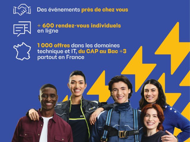 Offre alternance ENEDIS– BTS Maintenance des Systèmes, BACHELOR Maintenance avancée